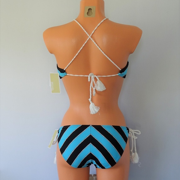 Michael Kors NWT 2Pc Rope Rugby Bikini Set - Picture 3 of 3